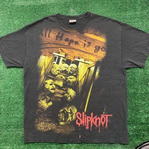 Vintage Y2K Slipknot All Hope Is Gone Metal Band T-Shirt